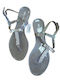 Women's Flat Sandals in Brown Color