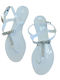 Migato Women's Flat Sandals in White Color