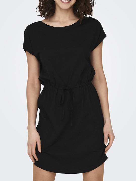 Only Sommer Mini Damenkleid Schwarz