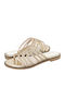 Nabere Women's Flat Sandals in Beige Color