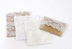 Palma Emporio Wedding Favor Envelope with Lace Ecru