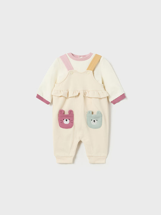 Mayoral Baby Bodysuit Set with Pants Gold