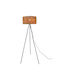 Country Casa Floor Lamp H140xW54cm. with Socket for Bulb E27 Black