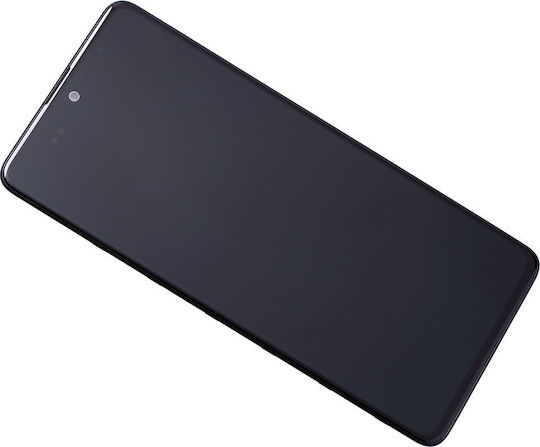Samsung Screen with Touch Mechanism and Frame for Galaxy A51 5G (Black)