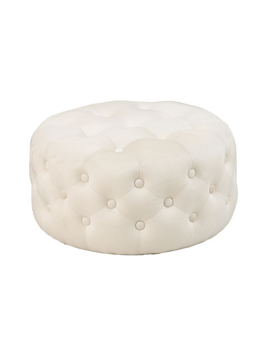 Bean Bag Stool Poof Ferdia Cream 59x59x28.5cm