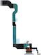 Flex Cable with Charging port in Gray color for iPhone X