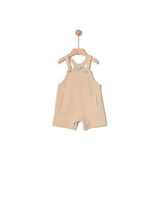 Yell Oh! Kinder Stoff-Latzhose Beige