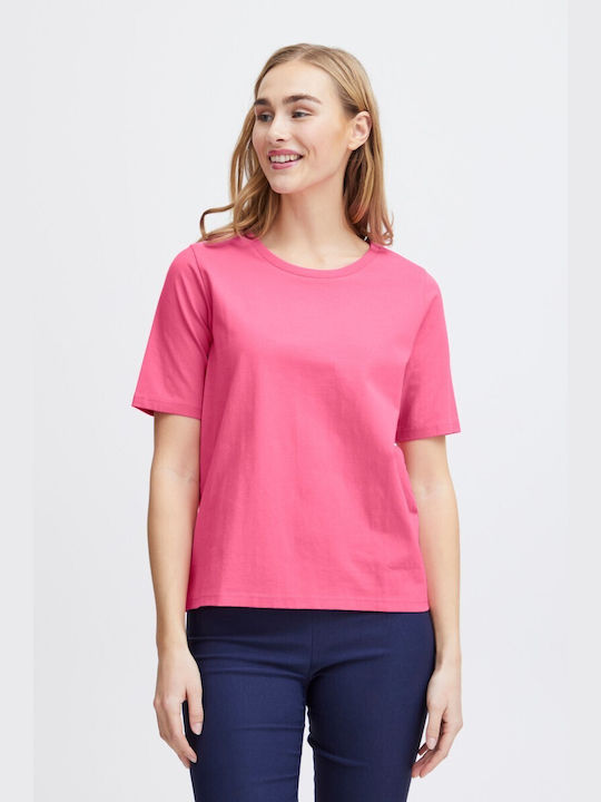 Fransa Women's T-shirt Pink