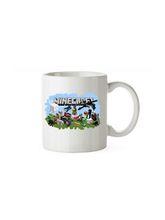 Minecraft Чаша Керамично Многоцветна 330мл