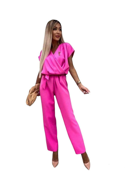 Damen Einteiler Anzug Rosa