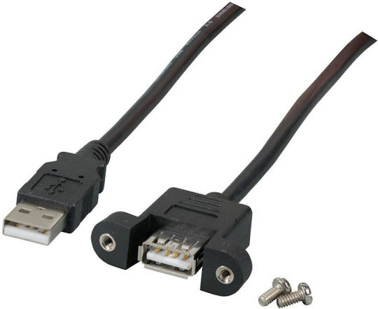 EFB USB 2.0 Kabel USB-A-Stecker - USB-A-Buchse Schwarz 3m K5291SW.3V2
