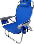 Myresort Beach Chair Aluminum Blue Beach Chair 600d Polyester