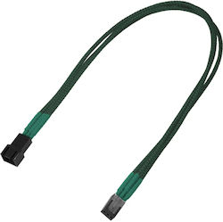 Καλώδιo Nanoxia 3-pin Molex Extension 30 Cm Green