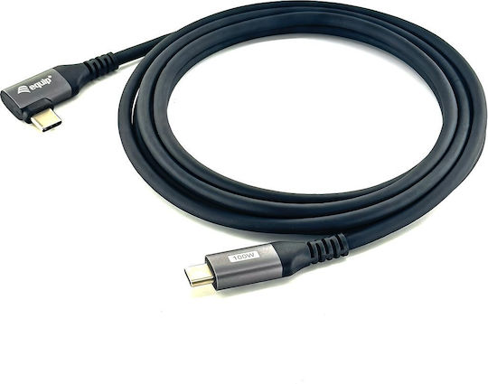 Equip USB 2.0 Cable USB-C male - USB-C 100W Μαύρο 2m 128892
