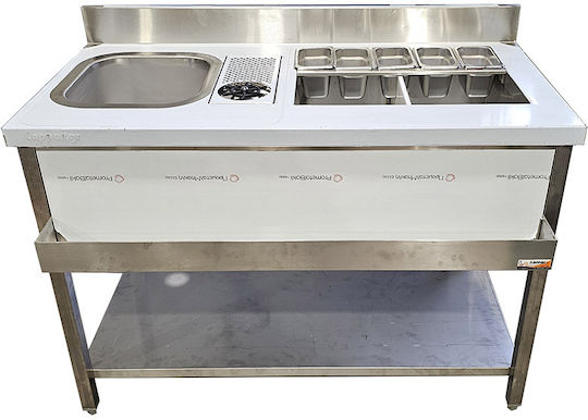 Lappas Μεταλλικό Bar Station με Διαστάσεις 120cmx70cmx85cm