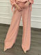 Femei Din material textil Pantaloni cu elastic pink powder