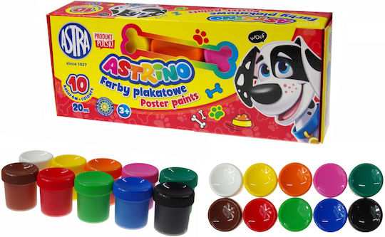 Poster Paints 10 Colors 20ml Astrino