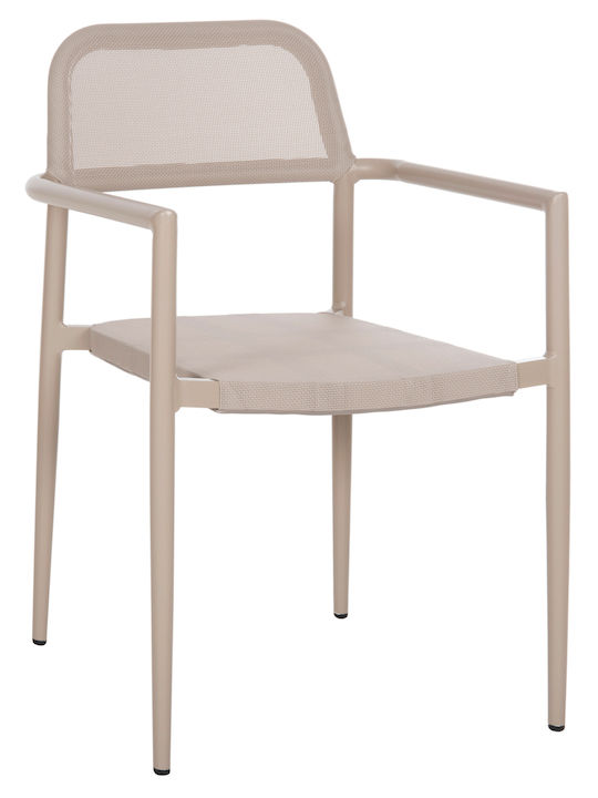 Gartenstühle Aluminium Champagne 53x51x80cm