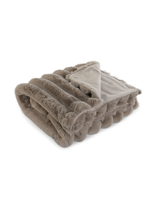 Home Esprit Blanket Sofa 130x170cm. S3055648 Beige