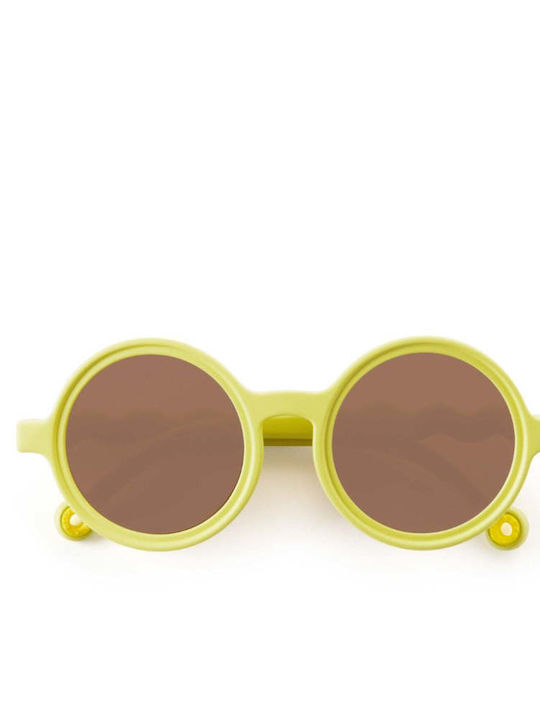 Olivio & Co Στρογγυλά Παιδικά Γυαλιά Ηλίου με Polarized Φακό Κίτρινα
