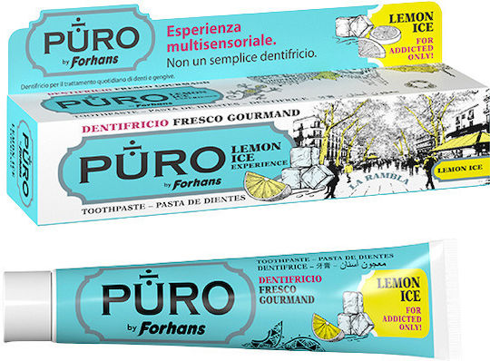 Pastă de dinți Puro Lemon Ice Fresh Gel Aromă de Lămâie Mentă Gheață Uragme Srl
