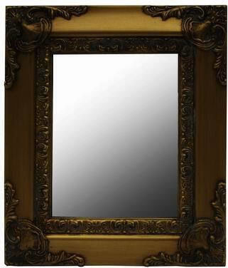Besty Decor 5635 Καθρέπτης Ορθογώνιος Χρυσός 28x22cm