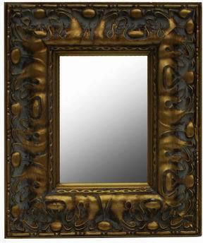 Besty Decor 5595 Wandspiegel Rechteckig Gold 52x42cm