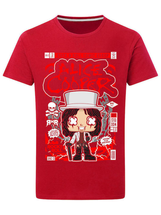 Pop Culture T-shirt Red