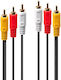 Lindy Cable Component male - Component male 1m (35690)