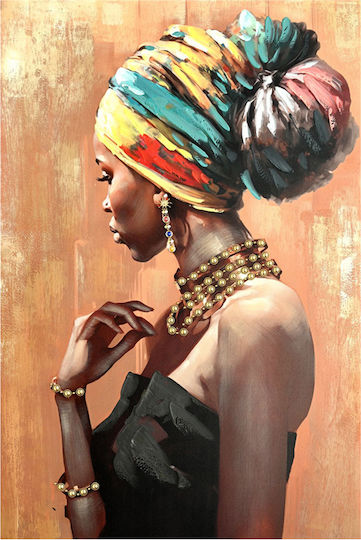 Inart African Painting on Canvas 80x120cm Inart African Painting on Canvas 80x120cm
