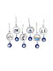 Hanging Lucky Charm Burner Blue made of Glass 1pcs