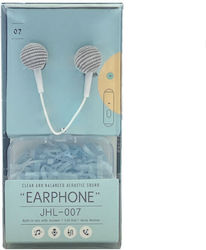 Summer Enjoy Jhl-007 În ureche Handsfree cu două căști cu mufă 3.5mm Alb