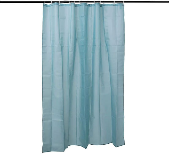 5Five Colorama Κουρτίνα Μπάνιου Υφασμάτινη 180x200cm Artic Blue 138006q