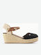 Women's Platform Espadrilles Black