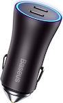 Baseus Car Charger Black Total Intensity 5A Fast Charging with Ports: 2xType-C
