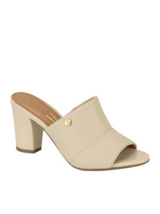 Vizzano Leather Mules with Chunky Low Heel in B...