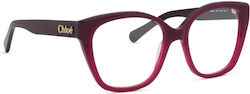 Chloe Women's Acetate Purple Prescription Eyegl...