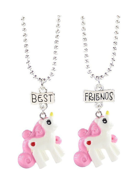 Set 2 Pendants Pendants Best Friends Unicorns Bff556