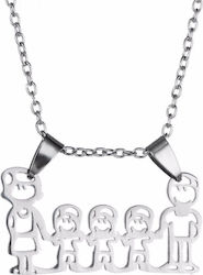 Best Friends My Family Pendant Lantisor Stainless Steel Med2007
