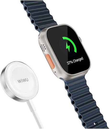 Wiwu Wireless Ladegerät für Apple Watch (Aluminiumgehäuse) Weißς