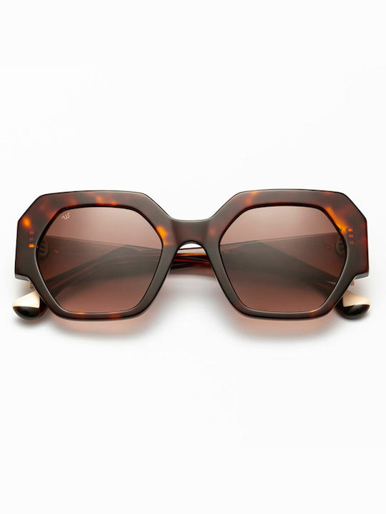 Woodys Barcelona Sonnenbrillen mit Braun Schildkröte Rahmen WILLOW C2