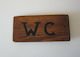 Nakaro Wood WC Sign 18.5x8cm ΚΑΡ-146