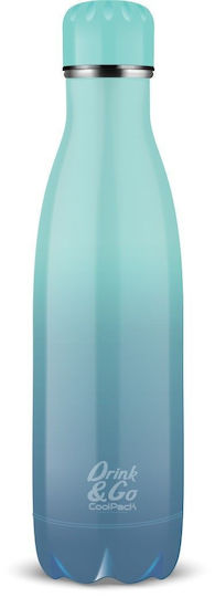Coolpack Flasche Thermosflasche Rostfreier Stahl 600ml COOLPACK Gradient Blue lagoon