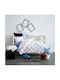SB Home Baby Sheets Set Crib Cotton Blue 120x160cm 3pcs