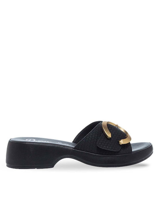 Parex Women's Flat Sandals in Black Color