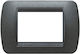 Bticino Switch Frame 3 Positions in Gray Color L4803GFN
