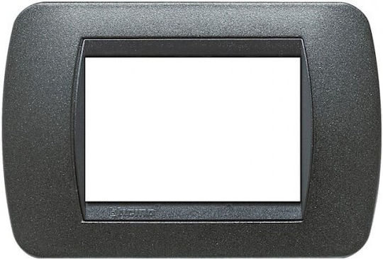 Bticino Switch Frame 3 Positions in Gray Color L4803GFN