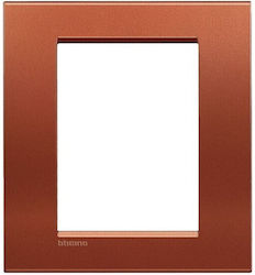 Bticino Switch Frame 3 Positions in Orange Color LNA4826RK
