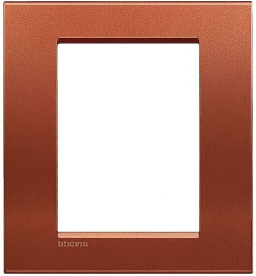 Bticino Switch Frame 3 Positions in Orange Color LNA4826RK