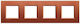 Bticino Switch Frame 2 Positions in Orange Color LNA4802M4RK